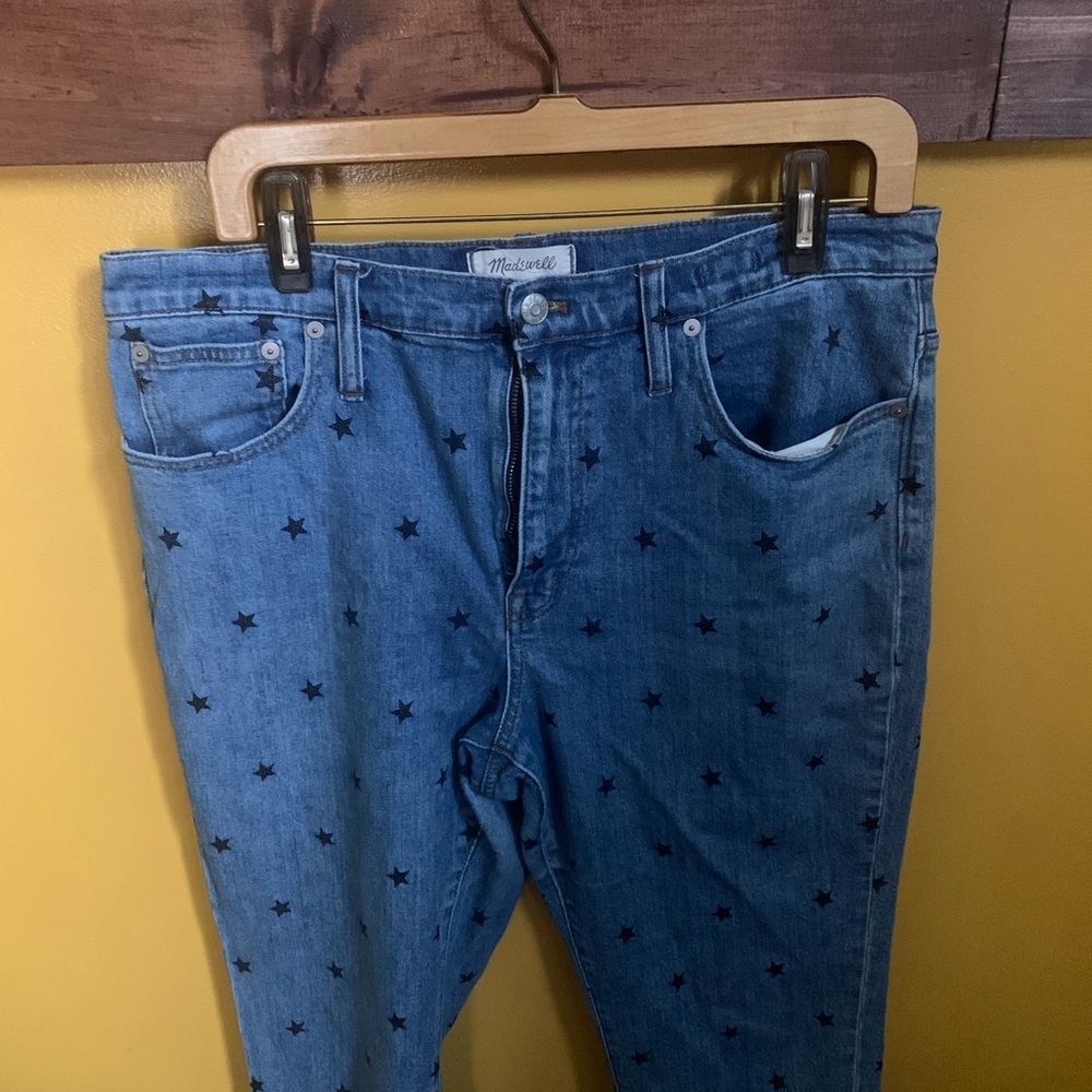 Madewell star patterned jeans
